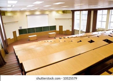 Big Physics Lecture Hall. Wide Angle View.