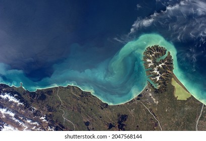 Big Picture Take From Sky On Caribbean