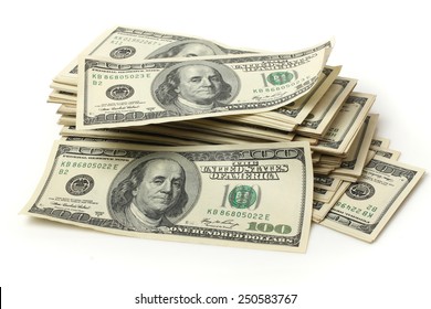 big pile of dollars - Shutterstock ID 250583767