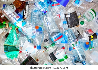 Big pile of empty plastic bottles.