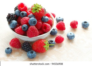 Big Pile Of Fresh Berries