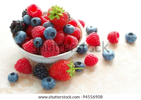 Big Pile of Fresh Berries