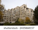 A big Plattenbau brutalist building in Berlin