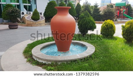 big pottery container