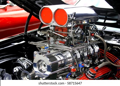 Big Racing Car Engine