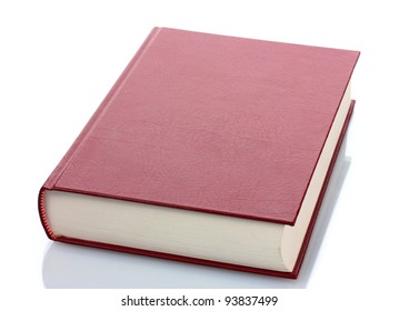 Big Red Book Isolated On White