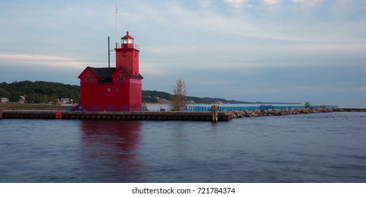 The Big Red Light House In Holland, Mi.