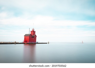 Big Red Lighthouse In Holland, MI