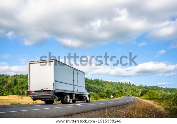 Big Rig White Day Cab Semi Stock Photo Edit Now 1515398246