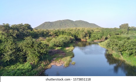 Big River At Sasan Gir Forest HIRAN