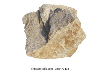 Big Rock Isolated On White Background