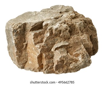 Big Rock Isolated On White Background