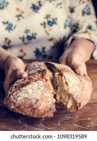 Big Round Loaves Of Bread Food Photography Recipe Ideas