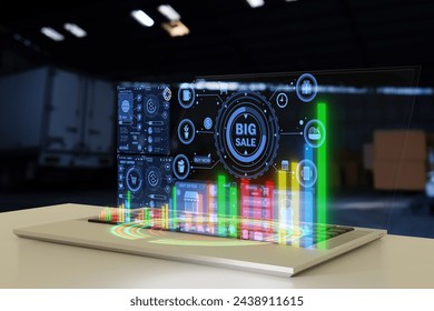 Big sale shopping commerce technology Applications buy online final sale offer details flash sale banner template design web social media shopping online computer UI User interface notebook laptop