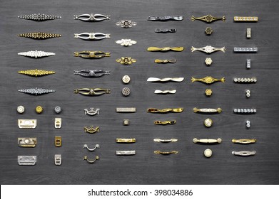 Big selection of handles cabinets parts on ? wooden display