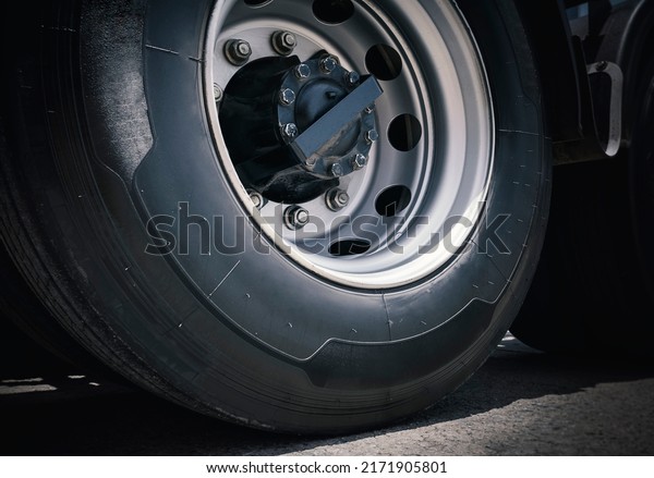 Big Semi Truck Wheels Tires. Rubber,\
Vechicle Tyres. Freight Trucks\
Transport.	