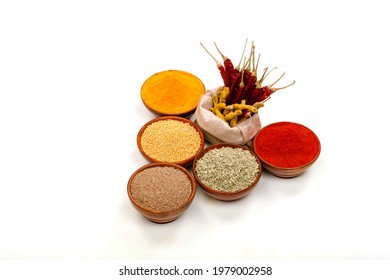 Big Set Indian Spices Herbs Stock Photo 1979002958 | Shutterstock