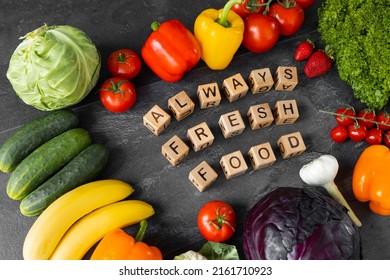 Big Set Organic Food Fresh Raw Stock Photo 2161710923 