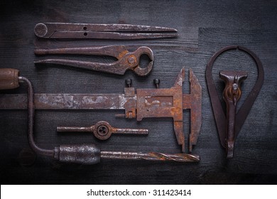 Big Set Of Vintage Tools.