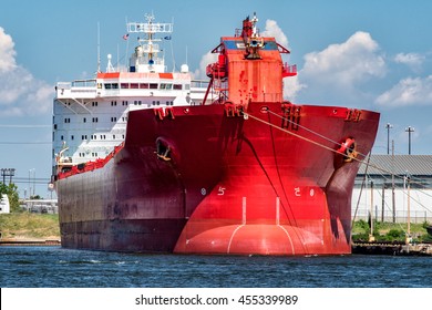 Big Ship Bow Close Up Detail View Panorama 