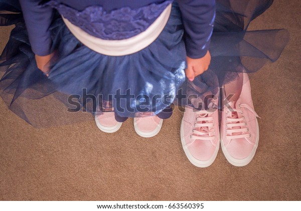 little girl blue dress shoes