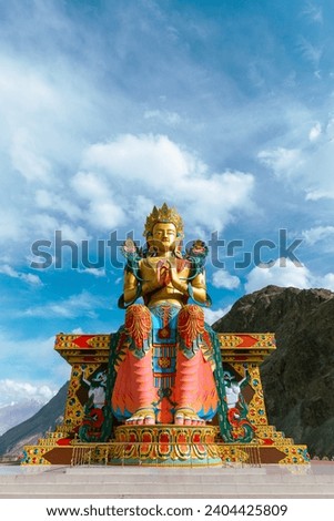 Big sitting Buddha, Diskit Monastery, Nubra Valley, Leh Ladakh