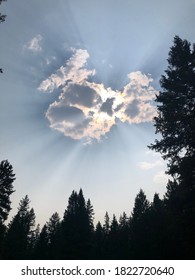 Big Sky Montana Backlit Clouds