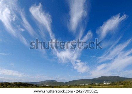 Big sky over achill island near cashel, county mayo, connacht, republic of ireland (eire), europe