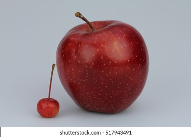 Big And Small Red Apples