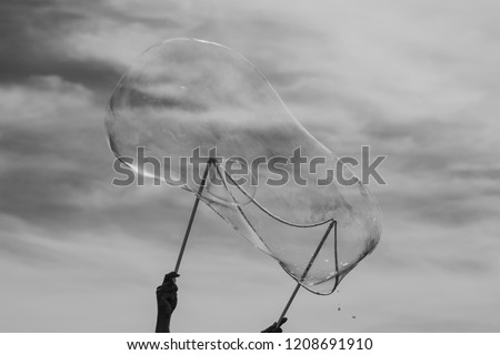 Similar – Image, Stock Photo Washing in the wind Sky