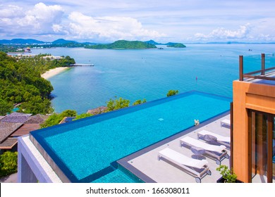 Big And Special Pool Sea View At Private Villa In Good Day