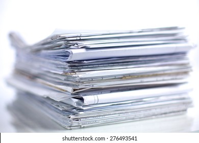 Big Stack Of Papers ,documents On The Desk