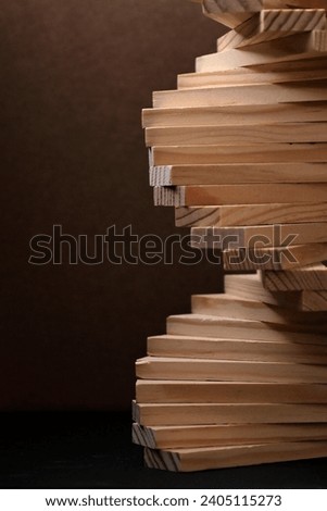big stack of wooden kapla
