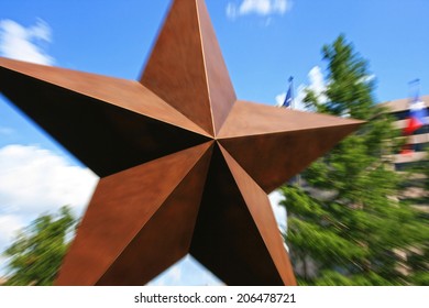 Big Star With Explosion Zoom At Austin Downtown, Texas, US