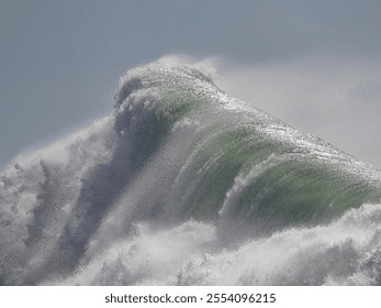 Big stormy breaking waves. Northern portuguese rocky coast in a sunny evening. - Powered by Shutterstock