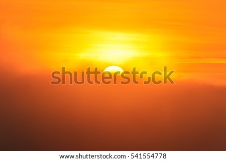 big sun mist sunrise