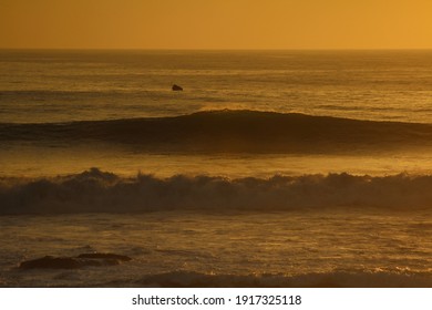 A Big Sunset Surf Session In Anchor Point