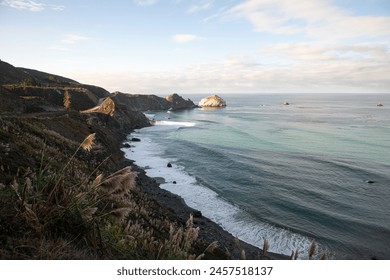 Big Sur, California, coastal, cliffs, Pacific Ocean, rugged, coastline, breathtaking, views, scenic, beauty, dramatic, landscapes, stunning, vistas, majestic, ocean, waves, rocky, shores, sea stacks - Powered by Shutterstock