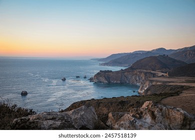 Big Sur, California, coastal, cliffs, Pacific Ocean, rugged, coastline, breathtaking, views, scenic, beauty, dramatic, landscapes, stunning, vistas, majestic, ocean, waves, rocky, shores, sea stacks - Powered by Shutterstock