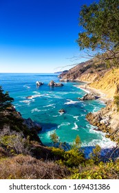 Big Sur Is A Sparsely Populated Region Of The Central California  Coastline Along State Road 1
