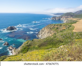 Big Sur Is A Sparsely Populated Region Of The Central Coast Of California Where The Santa Lucia Mountains Rise Abruptly From The Pacific Ocean.