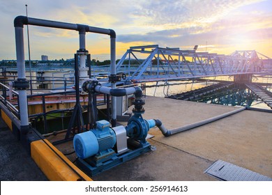 Big Tank Of Water Supply In Metropolitan Waterworks Industry Plant Site