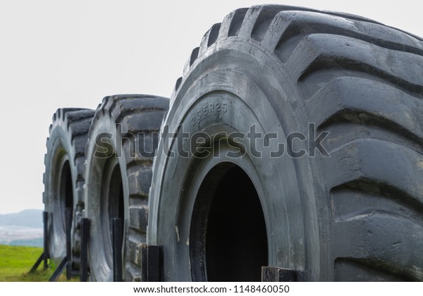 Big Tire with nature
background