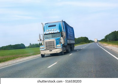 Big Truck Goes On Highway