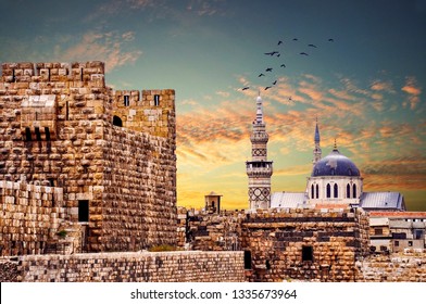 big umayyad Mosque of Damascus Syria 
