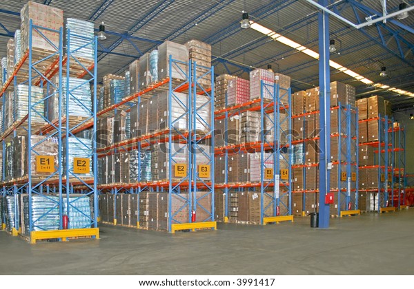 Big Warehouse Storage Room Boxes Shelves Stock Photo 3991417 | Shutterstock