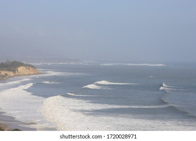 Big Waves Off Of Summerland Beach In California