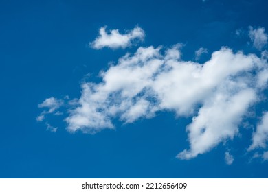 Big White Clouds On The Blue Sky, Nimbostratus Clouds, An Altostratus Cloud