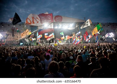 BIG ZAVIDOVO, Russia - July 6, 2012
Biggest Russian Rock Open-air Festival 