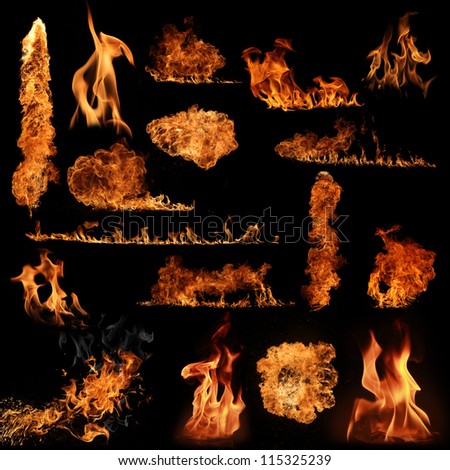 The biggest fire flame collection